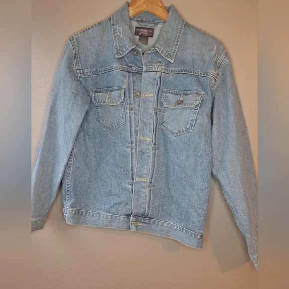 Polo Ralph Lauren Light Blue Jean Jacket - Picture 1 of 8